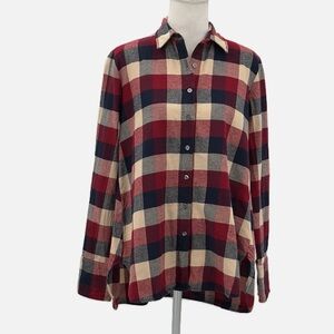 Hatch The Boyfriend Shirt Plaid Flannel - NWOT - Size P (Petite)